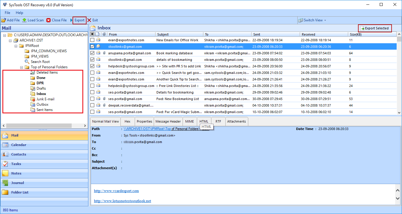 OST to PST Software 8.0