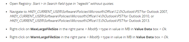 Registry values